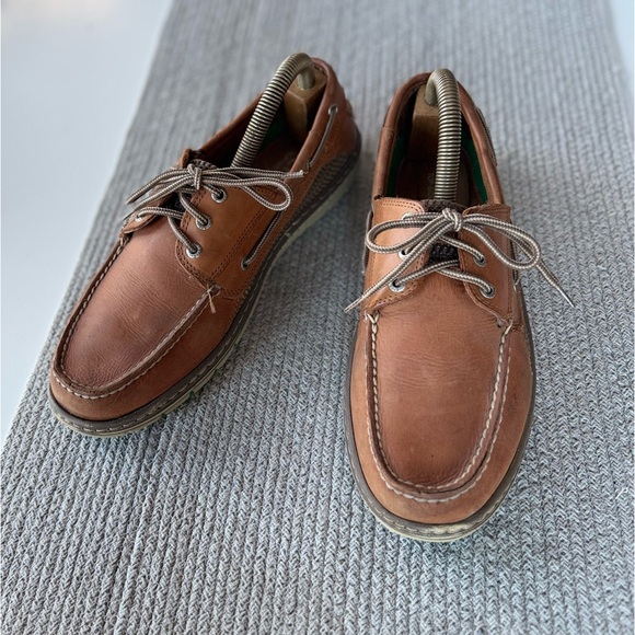 SPERRY Topsider Billfish Men’s Tan Genuine Leather Loafers Boat Shoes Size 11.5 - Picture 1 of 11